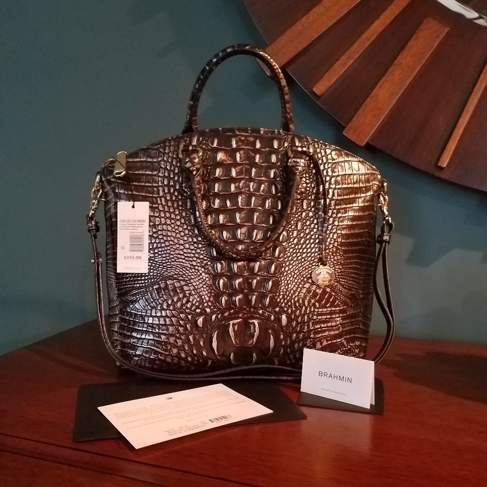 Brahmin Large Duxbury Satchel Ironwood Melborne